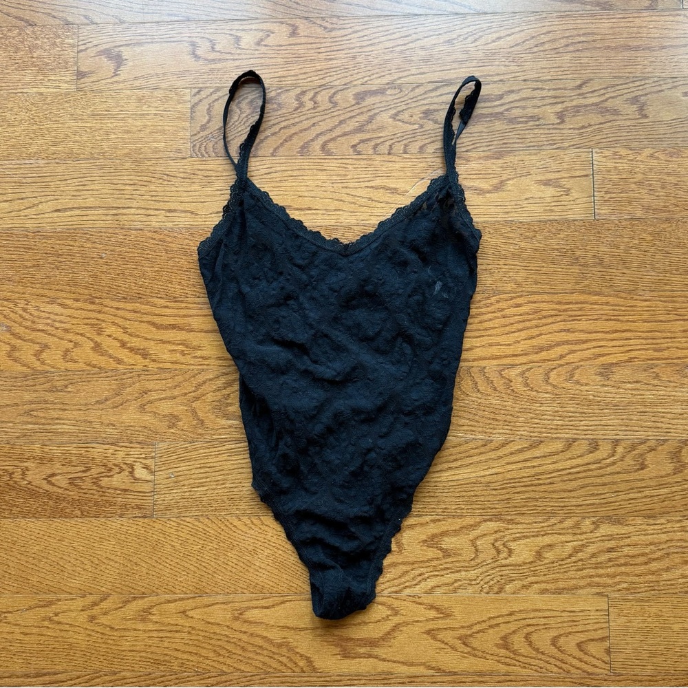 Worn once hanky panky bodysuit with side ribbons